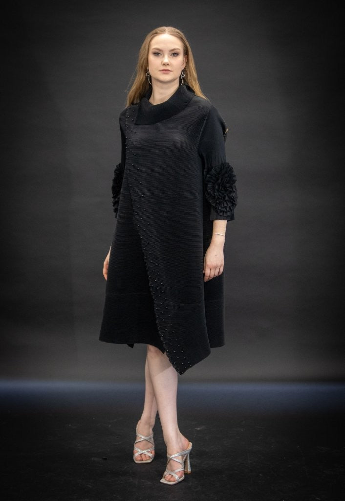 Black Plisse Dress
