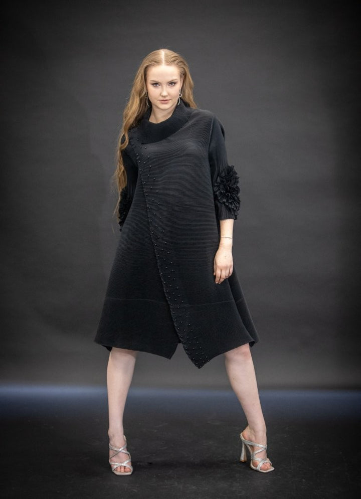 Black Plisse Dress