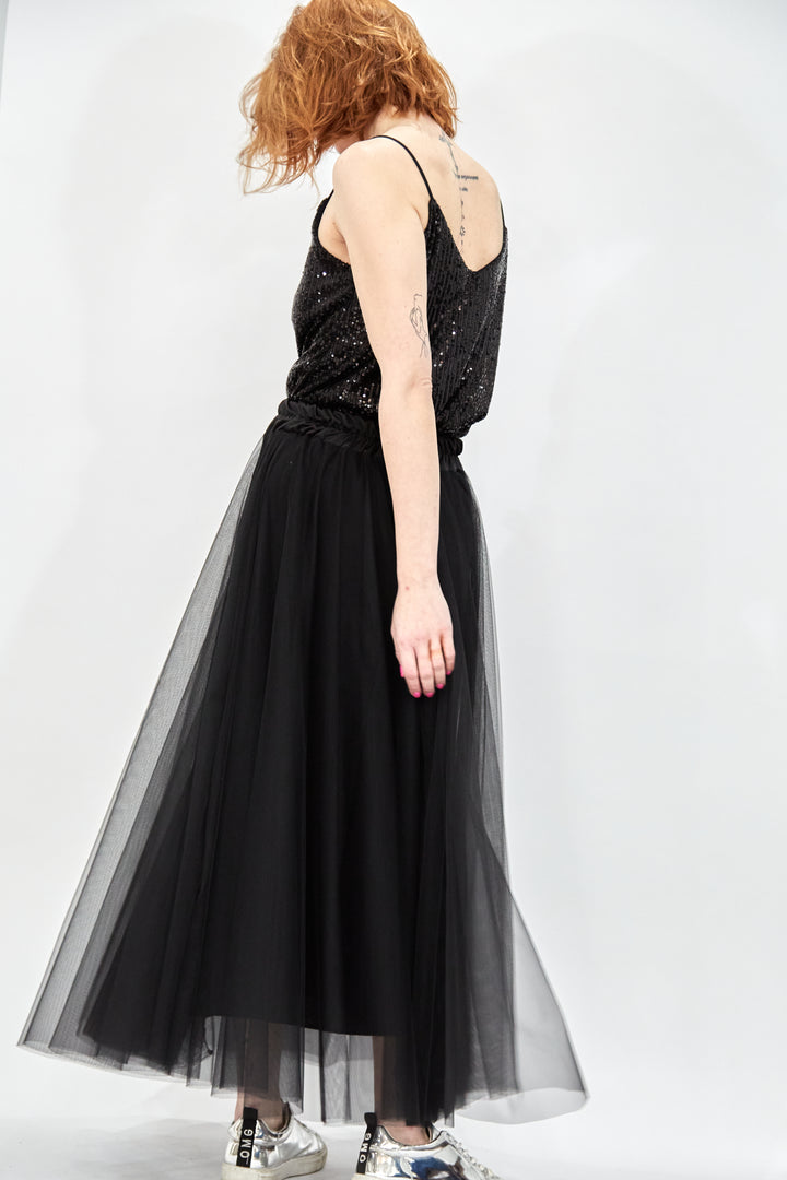 Black Tulle Skirt - Vz Collection