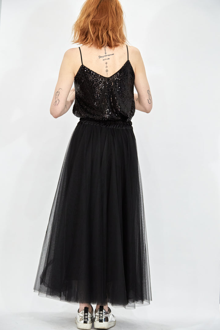 Black Tulle Skirt - Vz Collection