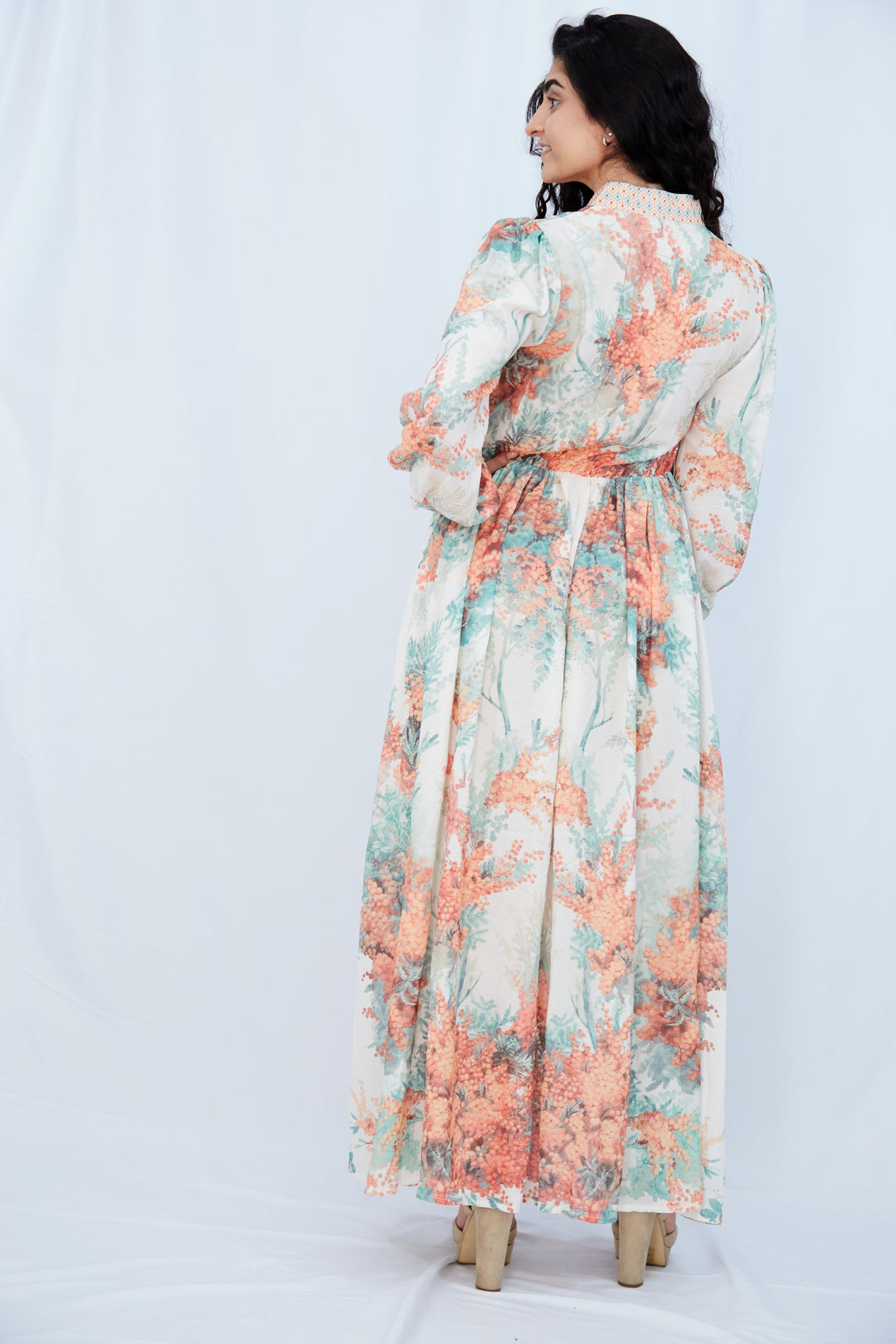 Country Print Maxi Dress - Vz Collection