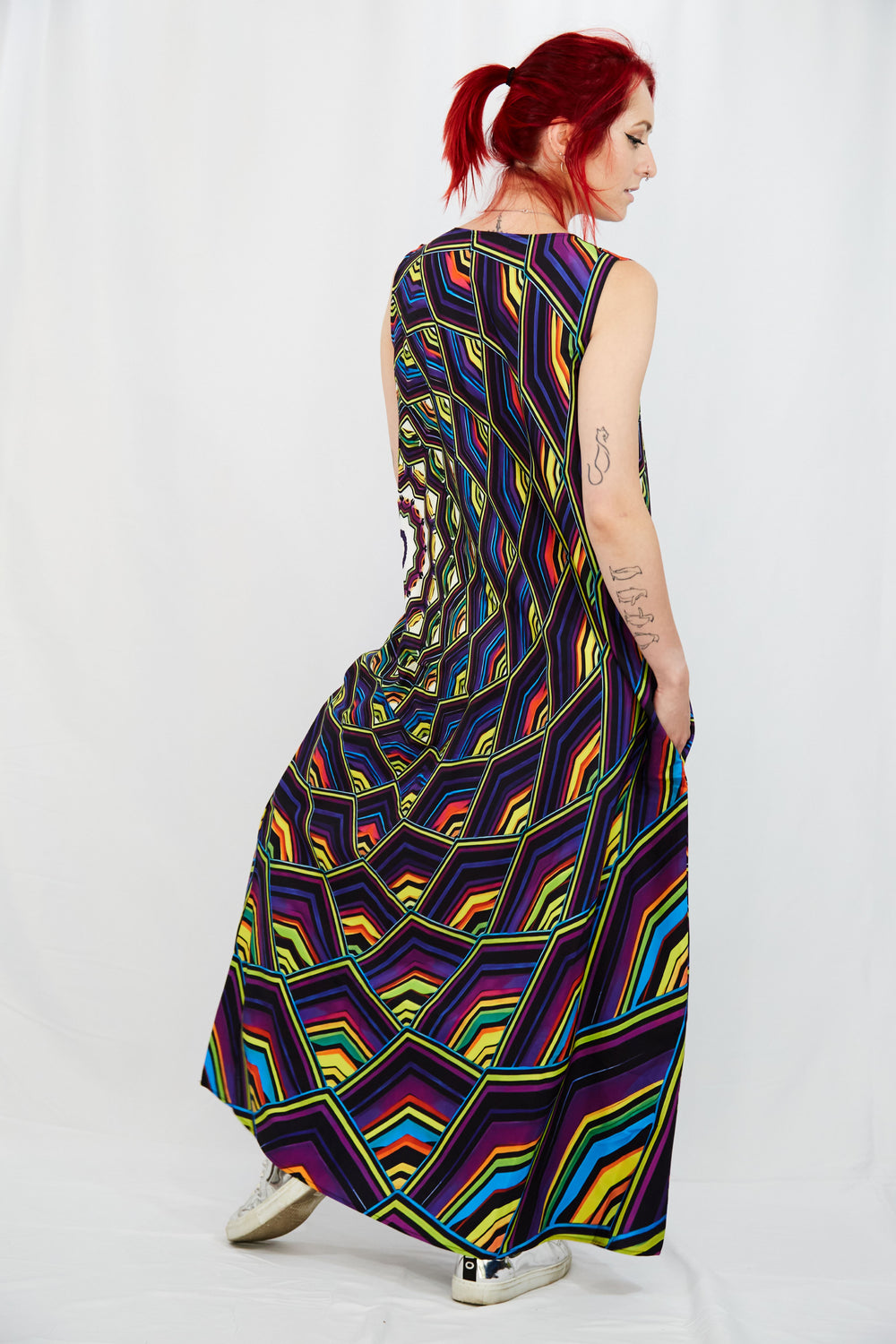 Digital Printed Abstract Print Maxi Dress - Vz Collection