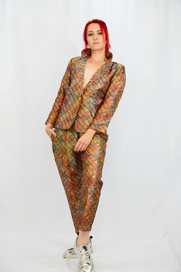 Autumnal Colours in Mandala Print Twin Suit - Vz Collection