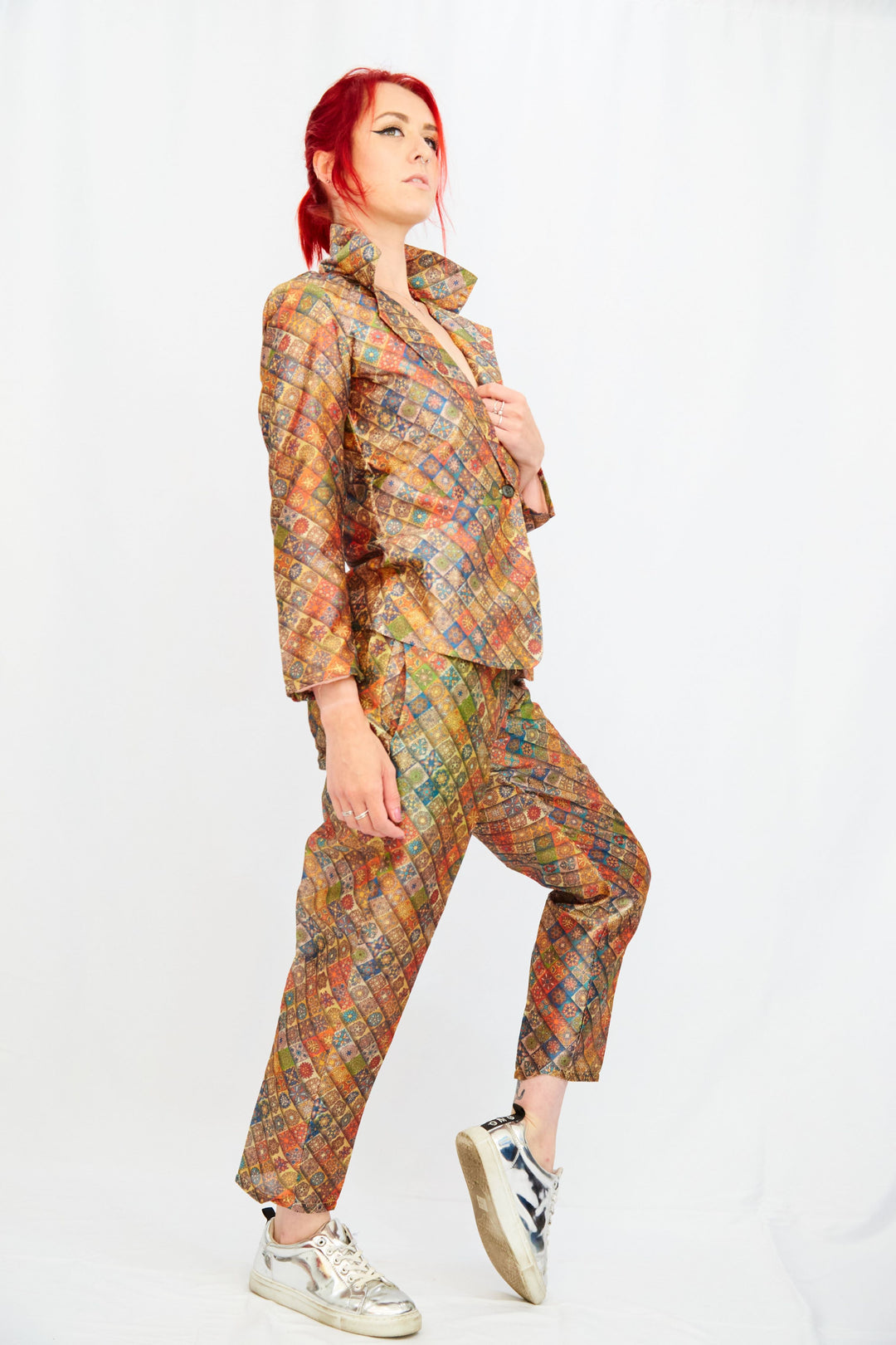 Autumnal Colours in Mandala Print Twin Suit - Vz Collection