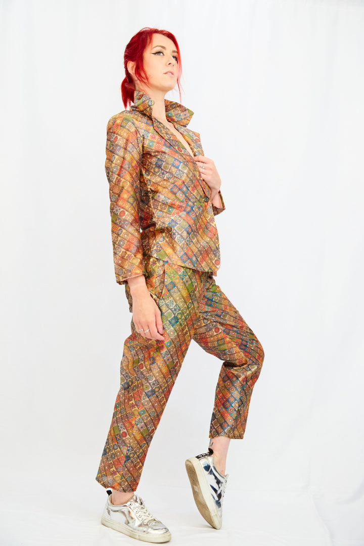 Autumnal Colours in Mandala Print Twin Suit - Vz Collection