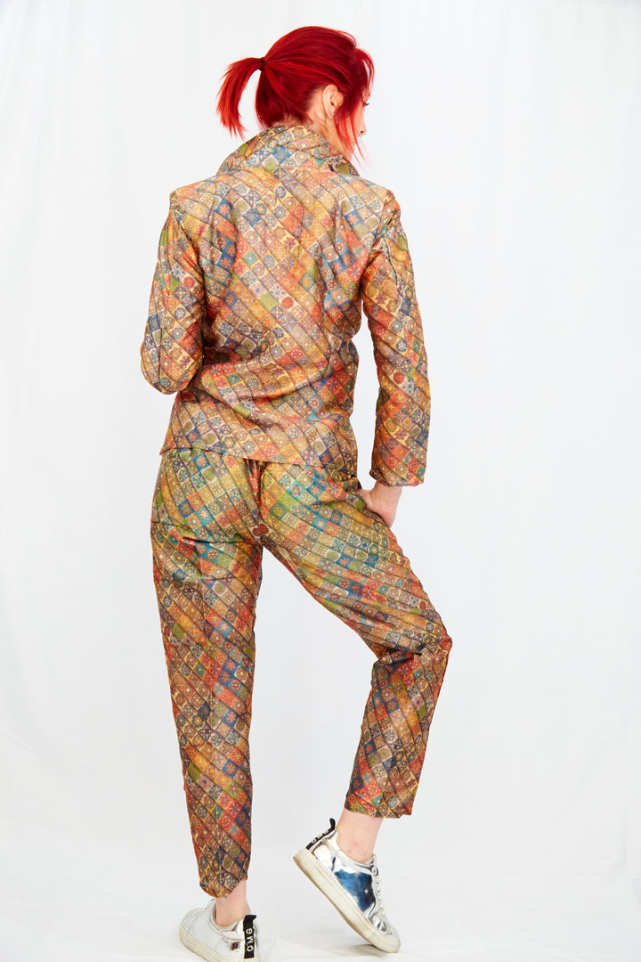 Autumnal Colours in Mandala Print Twin Suit - Vz Collection