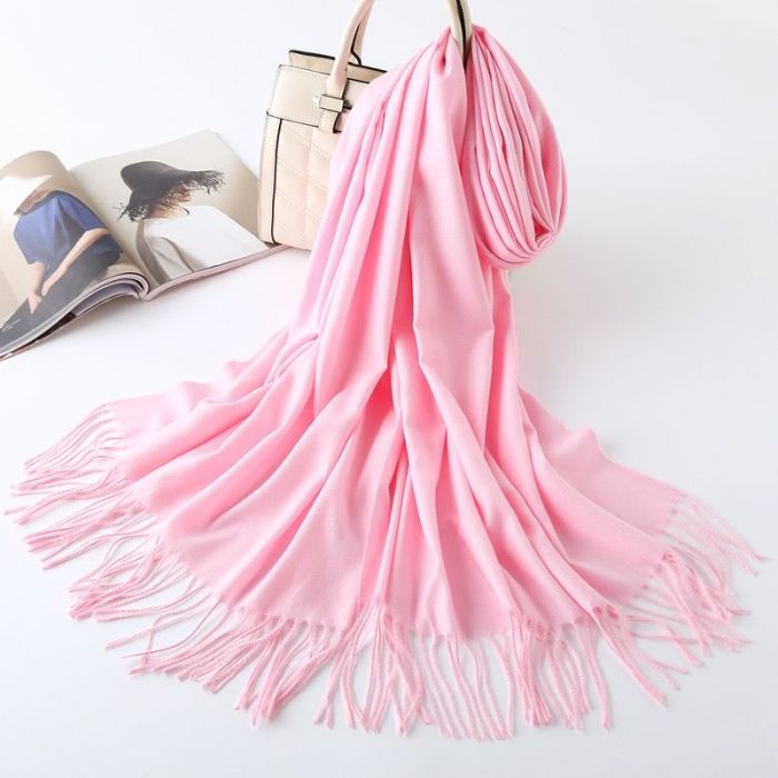 Pashmina Scarf with Delicate Tassles