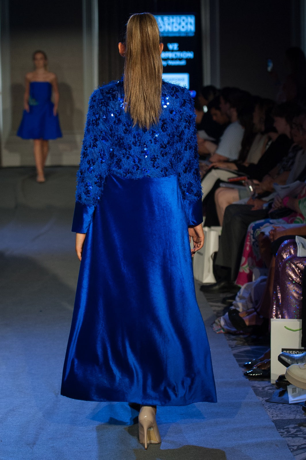 Feather and Velvet Dress