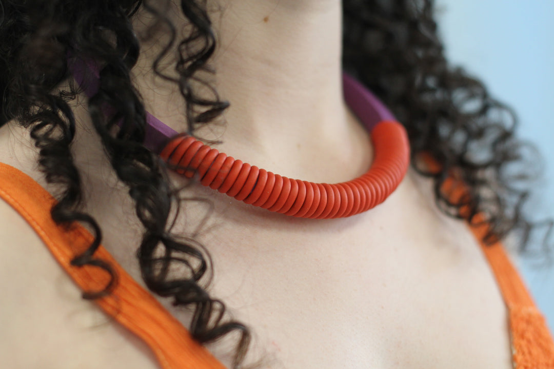 Spiral Rubber Magnet Choker