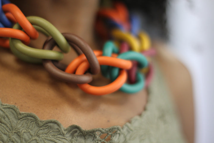 Multi Colour Link Choker
