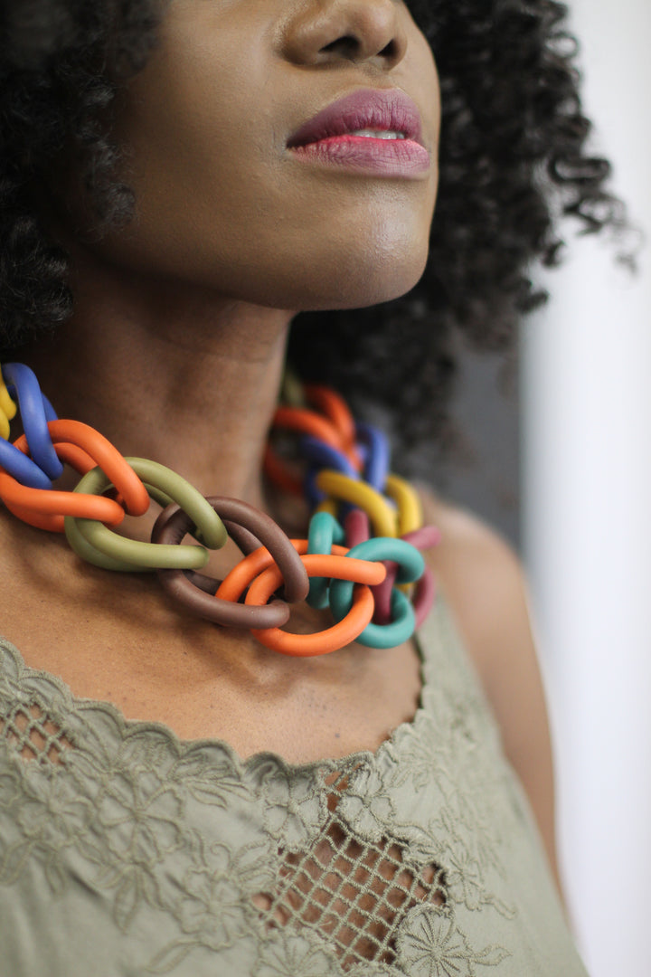 Multi Colour Link Choker