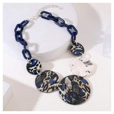 Blue and Silver Necklace - Vz Collection