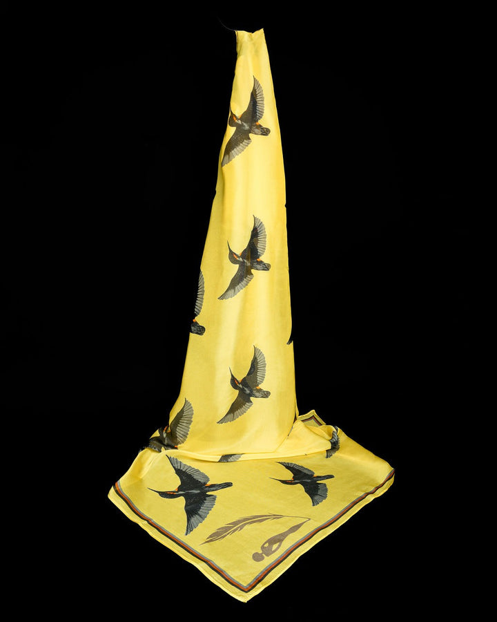 Kingfisher Organza Silk Scarves - Vz Collection