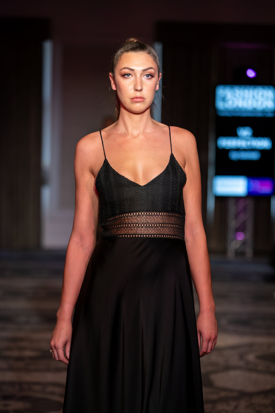 Cybele- Black lace Ball gown
