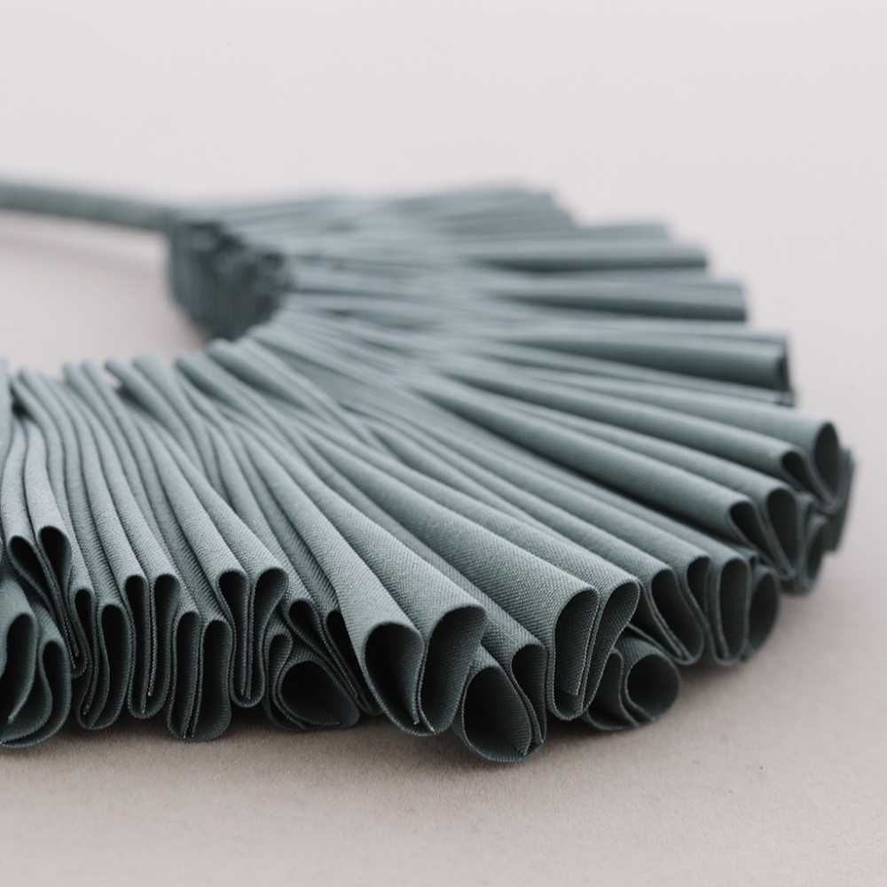 Ruched/ Pleated Fabric Necklace