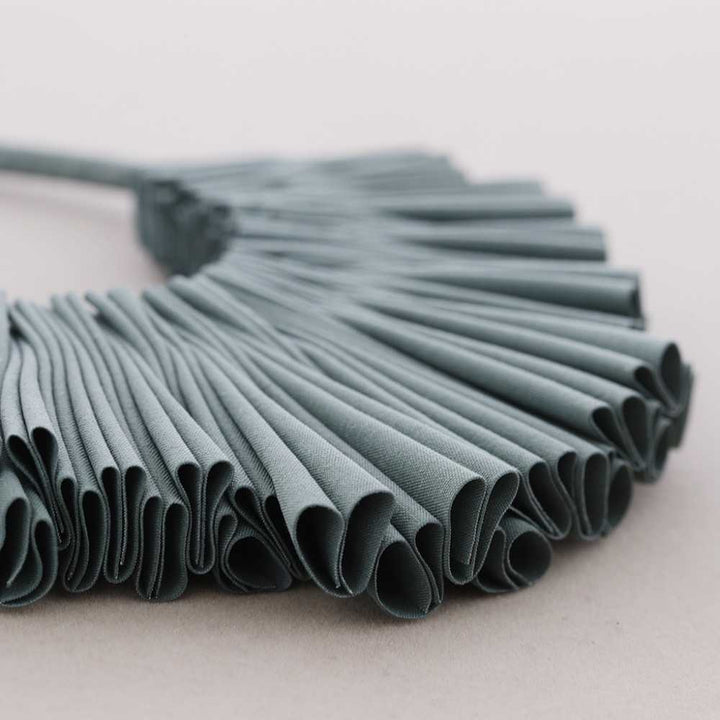 Ruched/ Pleated Fabric Necklace