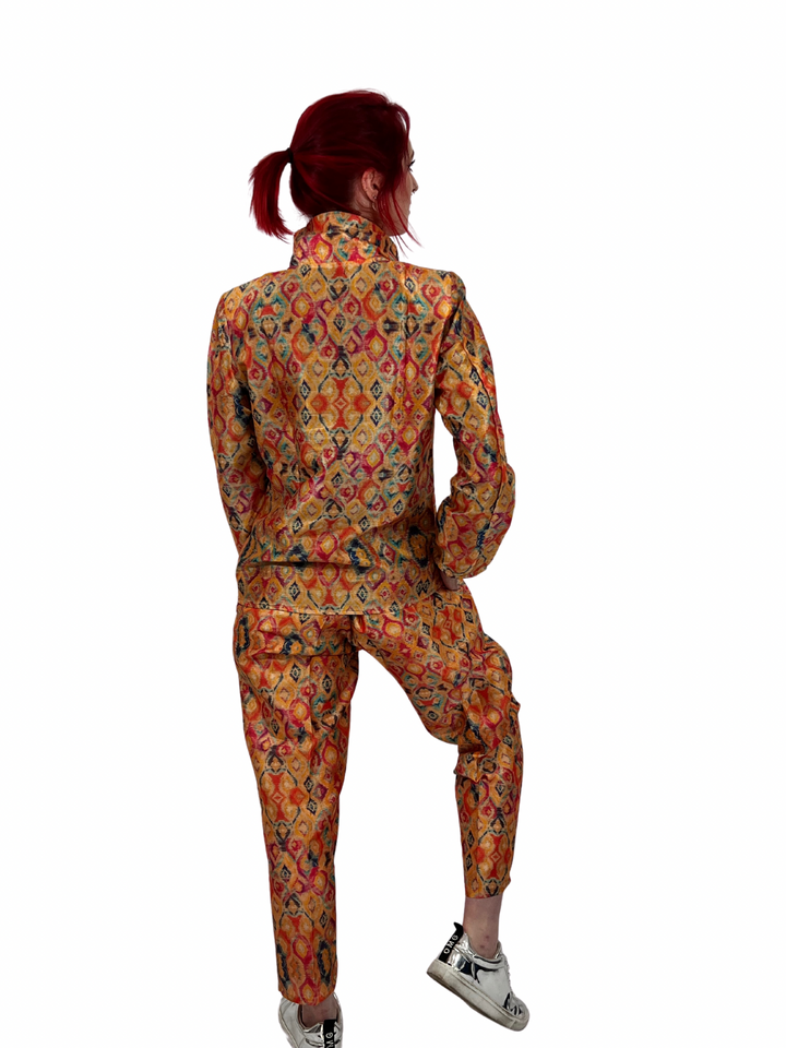 Two Piece Suit Set in Indian Silk - Vz Collection