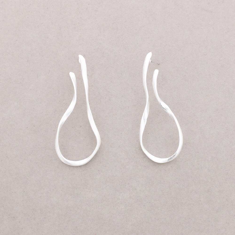 Metal Twisted Contemporary Earrings
