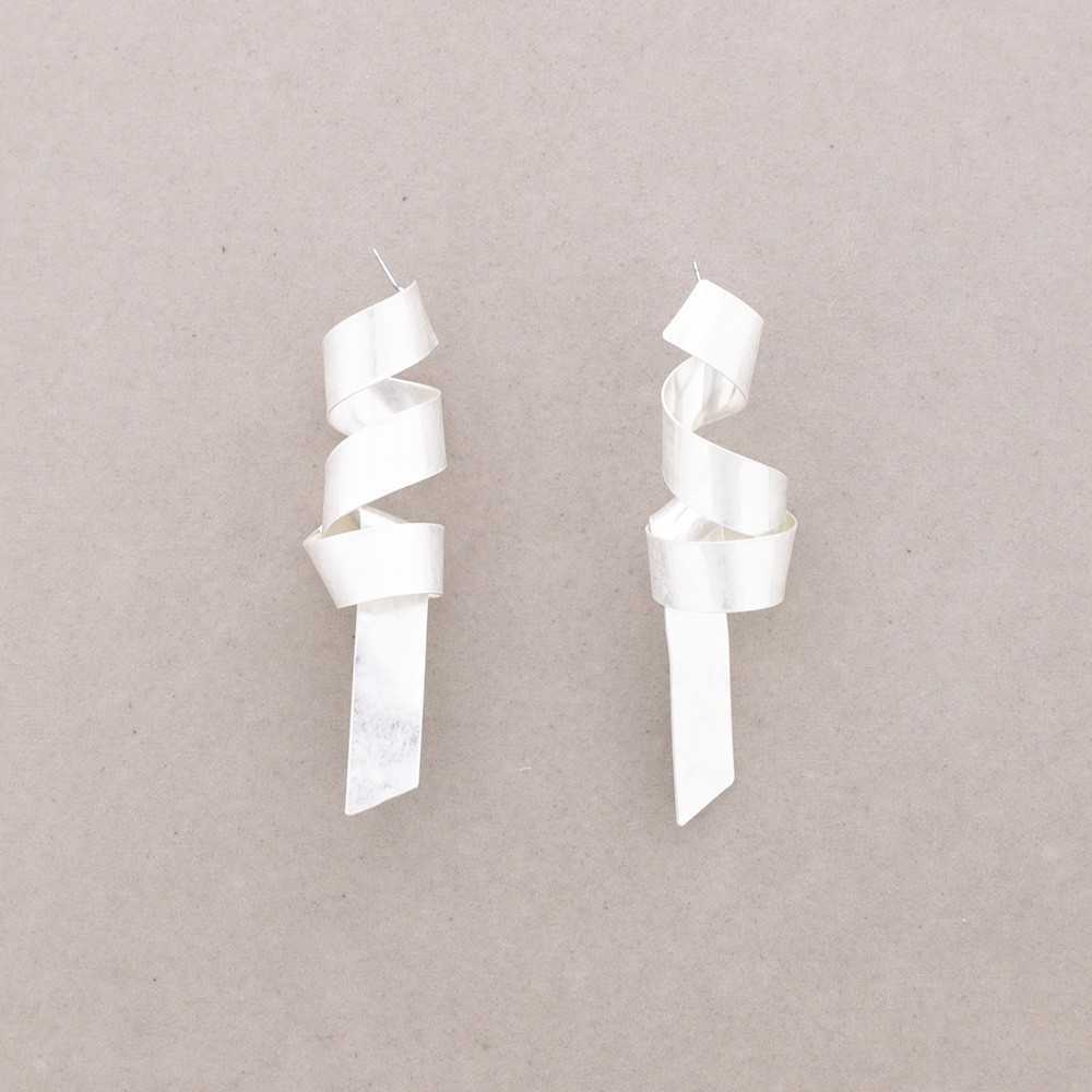 Metal Spiral Earrings