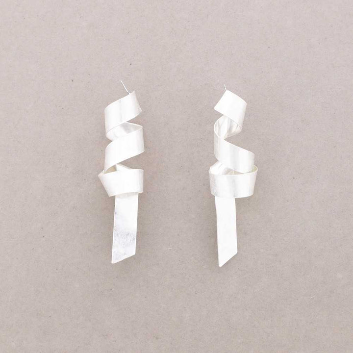 Metal Spiral Earrings