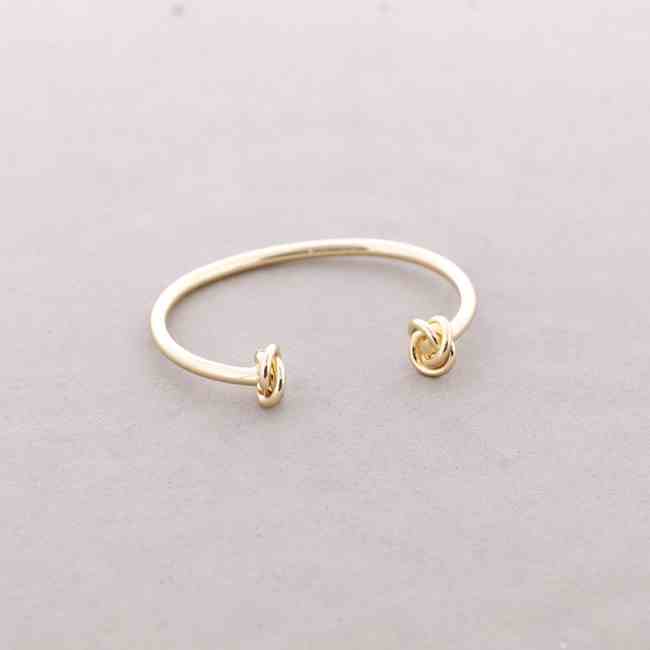 Adjustable Double Knot Metal Bracelet