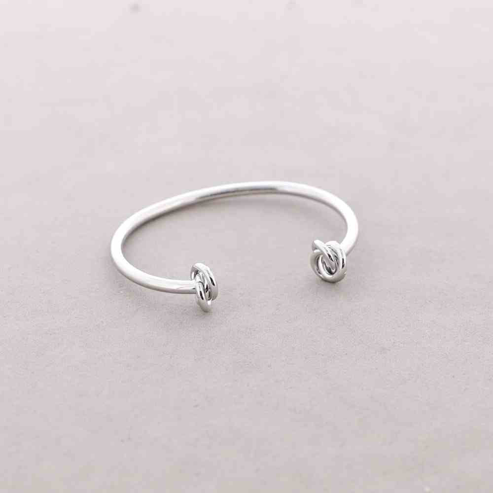 Adjustable Double Knot Metal Bracelet
