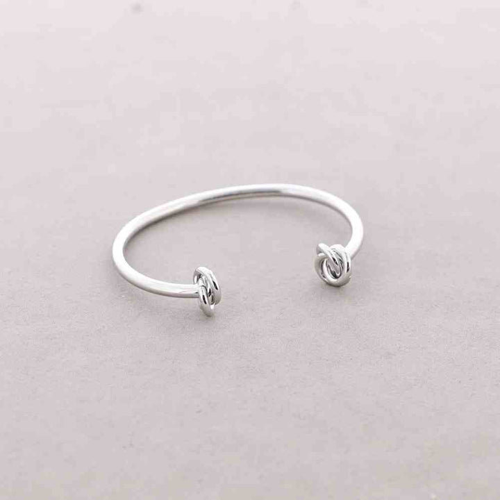 Adjustable Double Knot Metal Bracelet