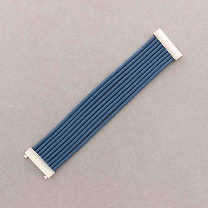 Multi Strip Silicon Bracelet with Magnetic Clasp