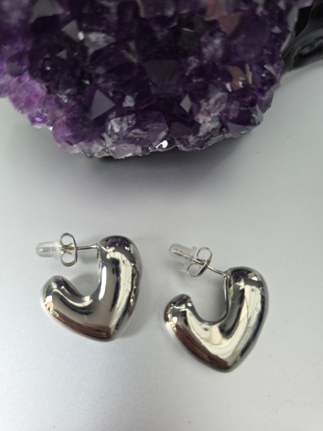 Heart Studd Earrings