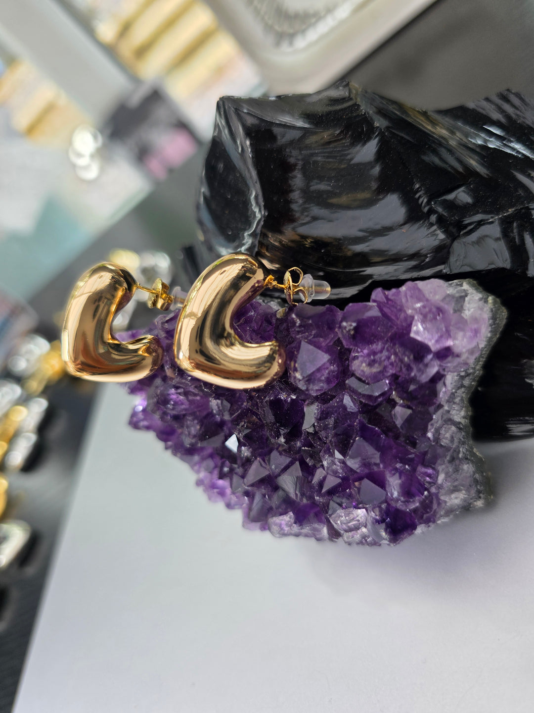 Heart Studd Earrings