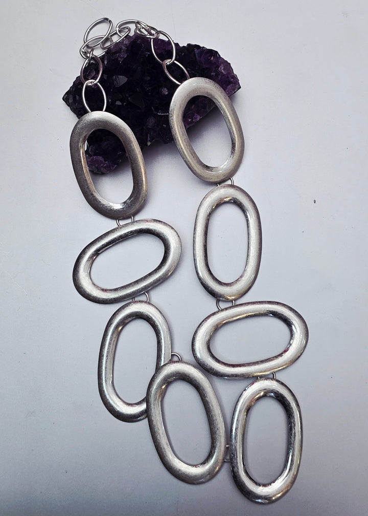 Oval Statement Necklace