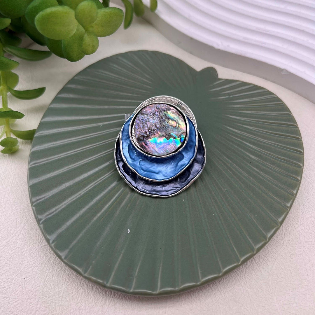 Contemporary Pebble Magnetic Brooch