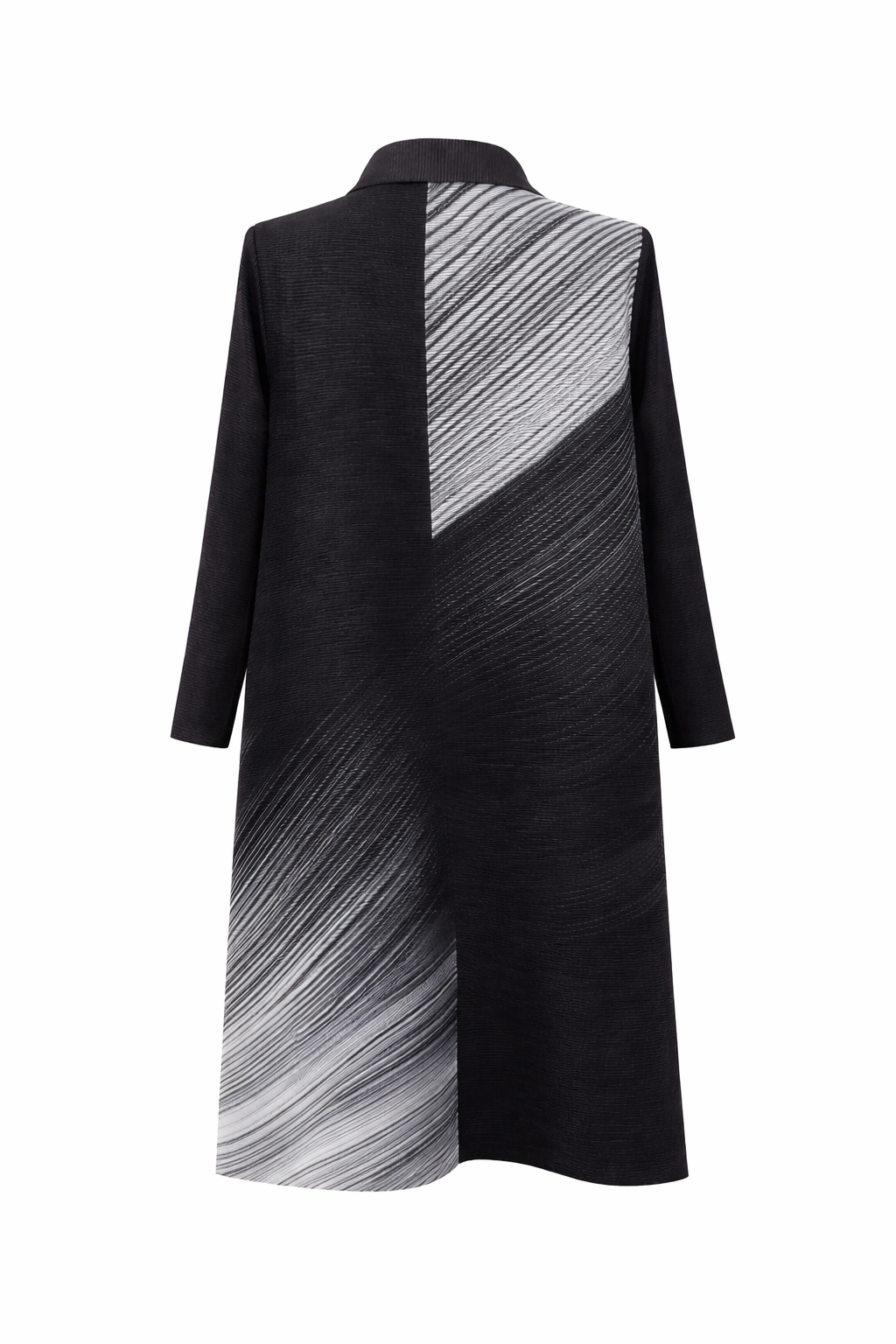 Eclipse Plissé Monochrome Shirt Dress - Vz Collection