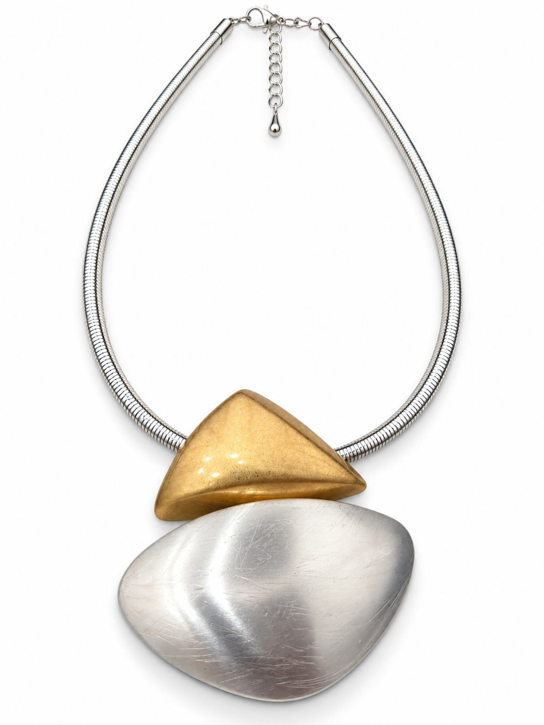 Sculptural Duo Statement Necklace - Vz Collection