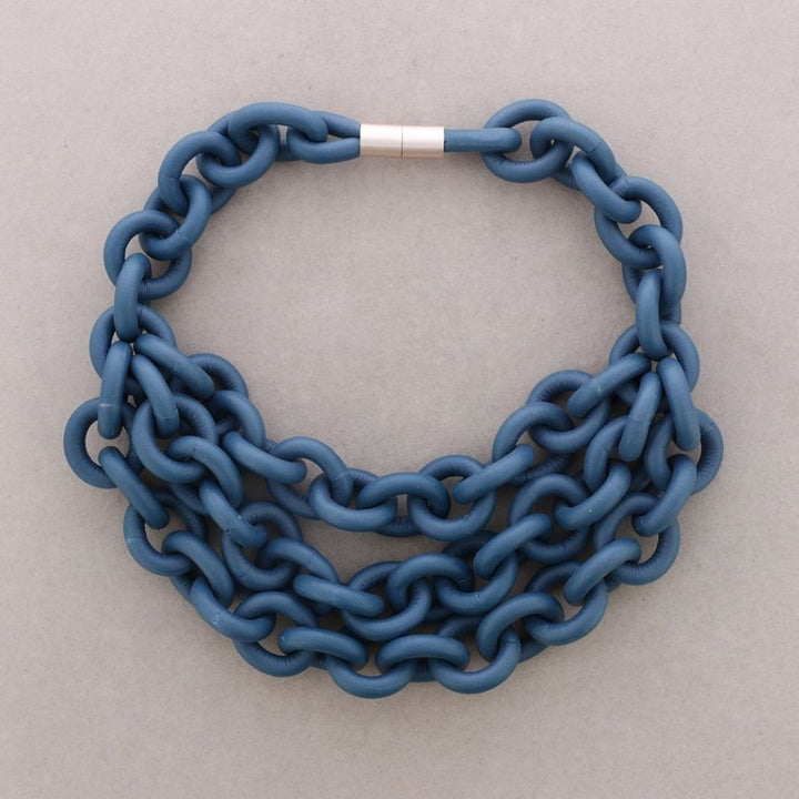 Silicone Statement Necklace with Magnetic Clasp - Vz Collection