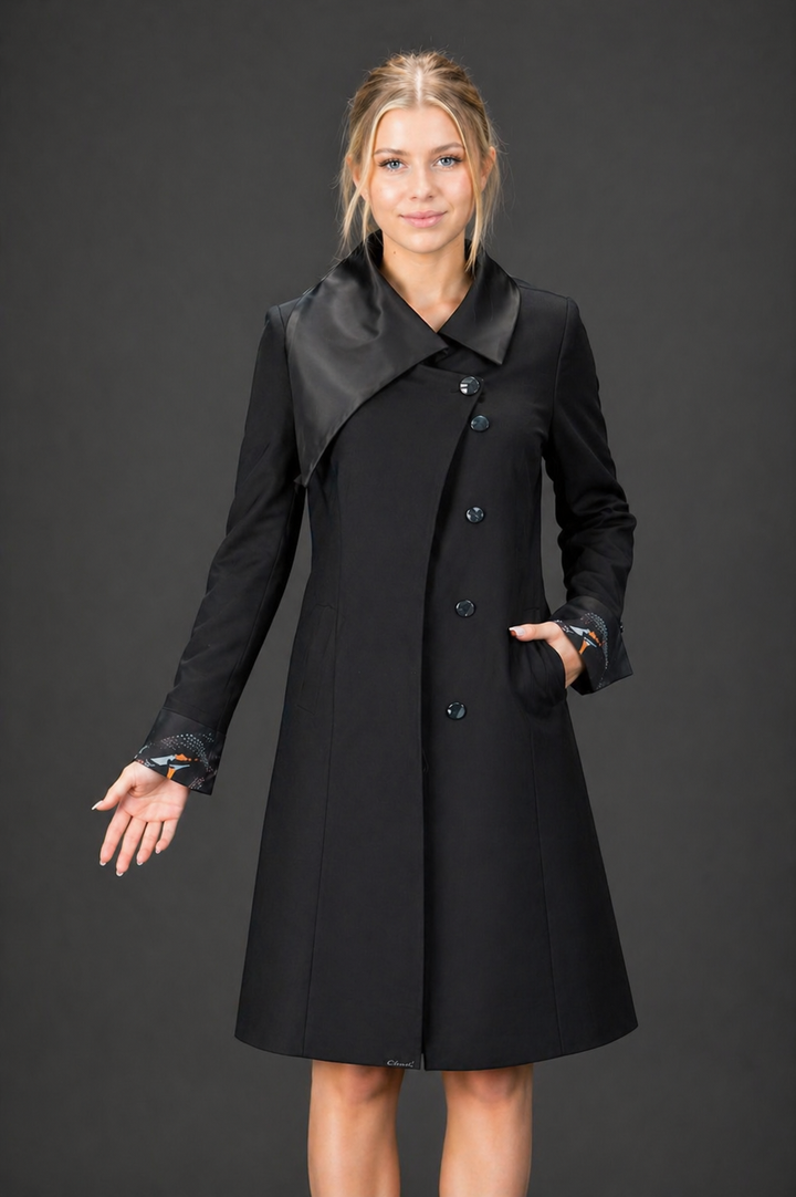 Noir ( Black) Kingfisher Couture Jacket - Vz Collection