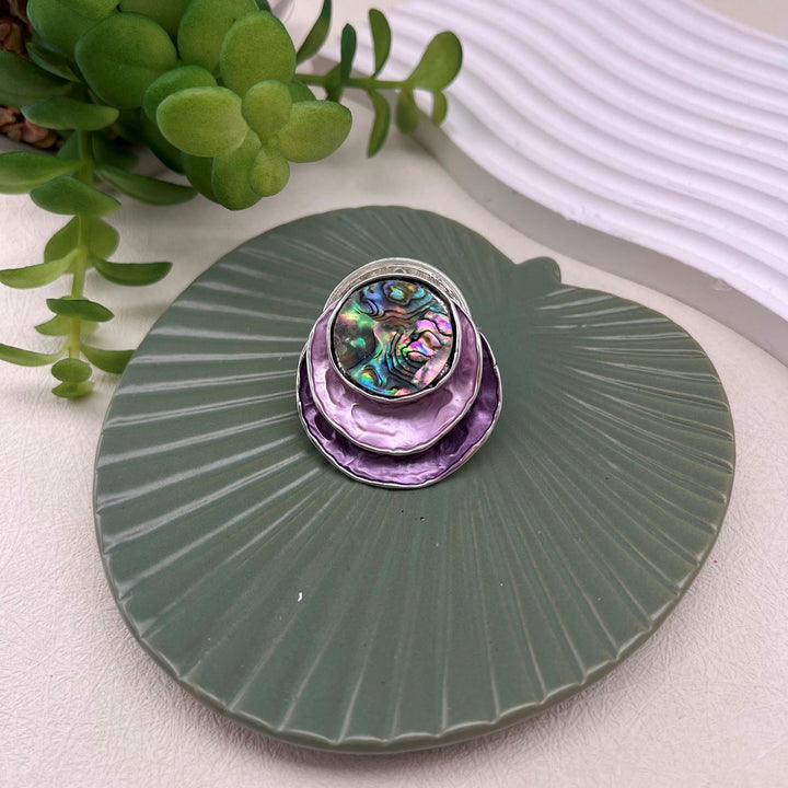 Contemporary Pebble Magnetic Brooch