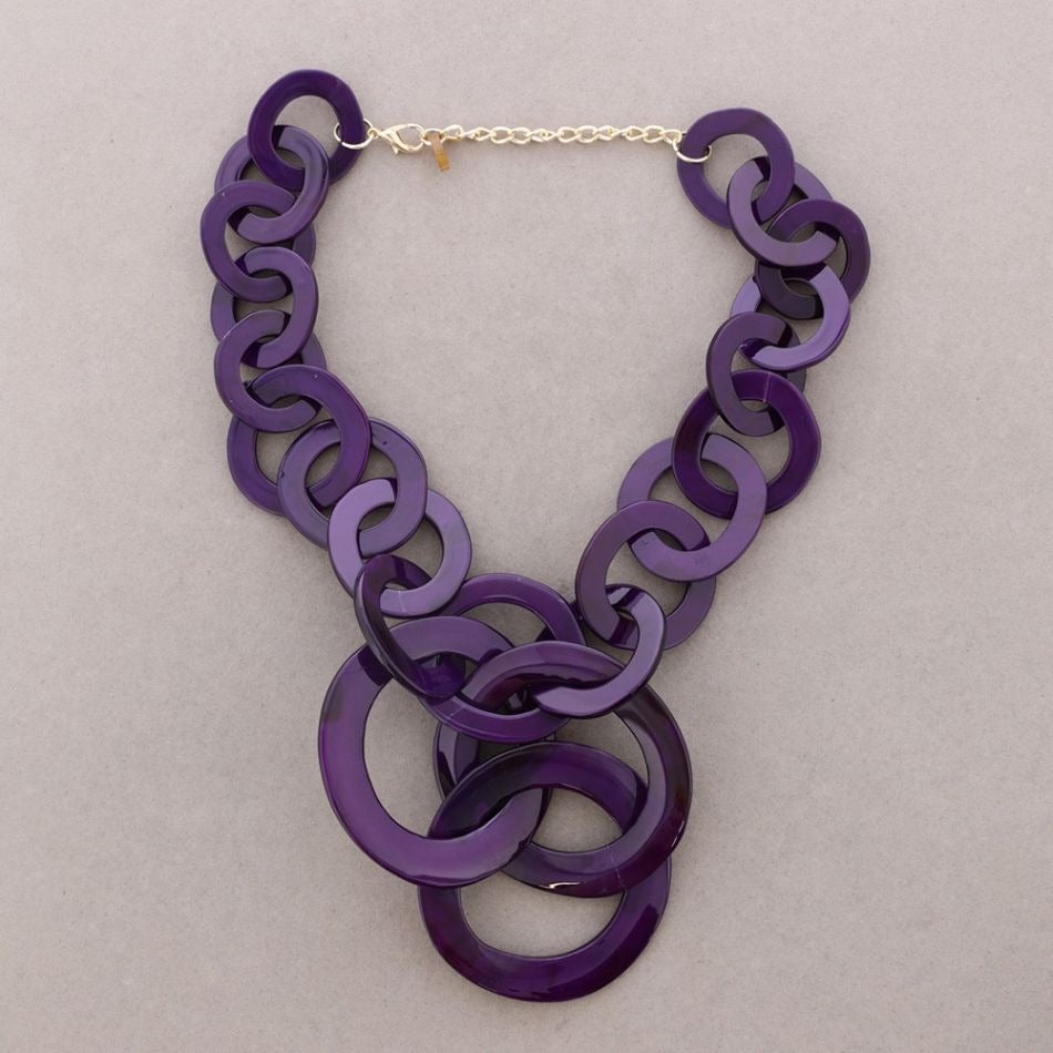 Amethyst Cascade Statement Necklace