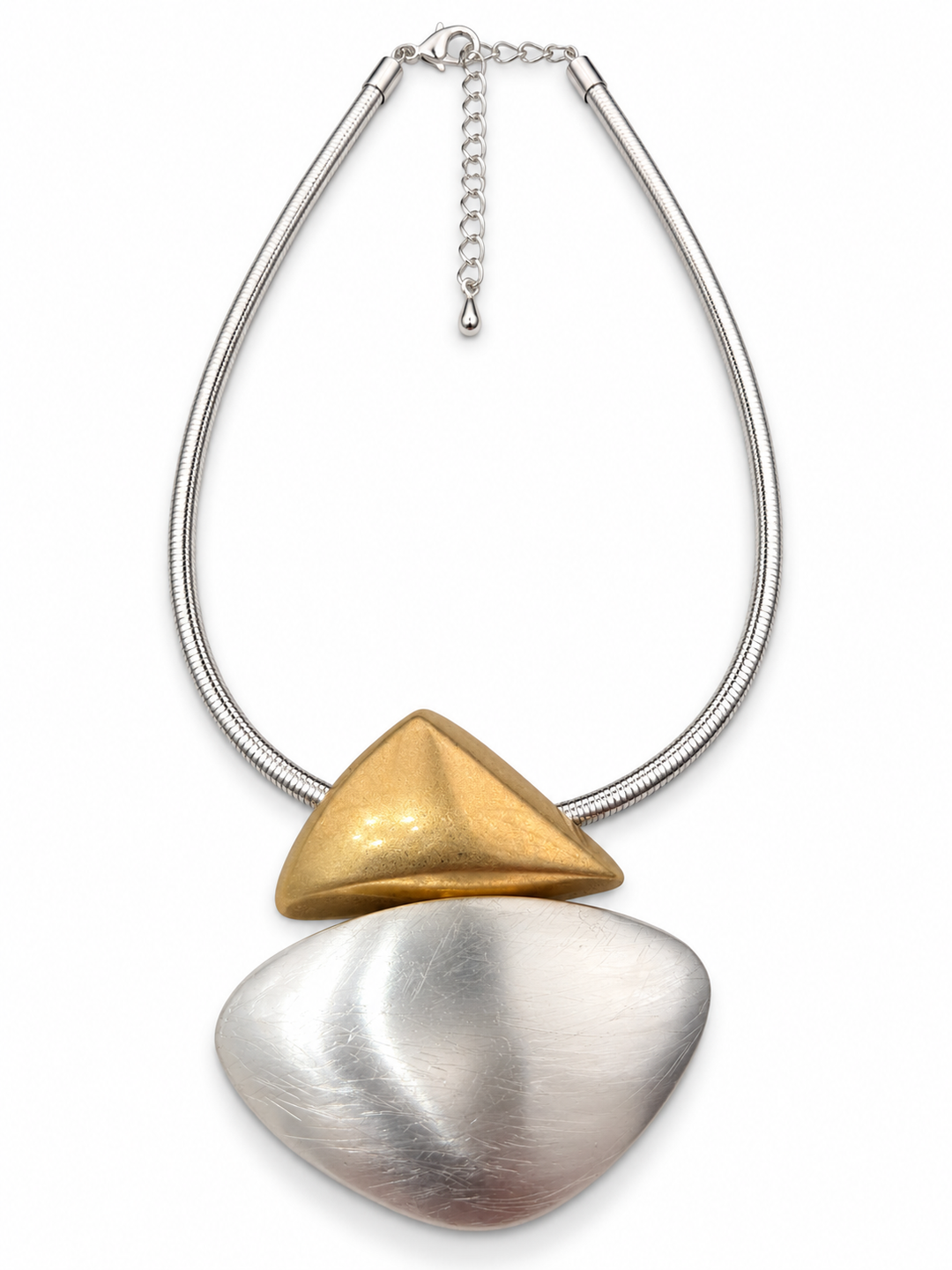 Sculptural Duo Statement Necklace - Vz Collection