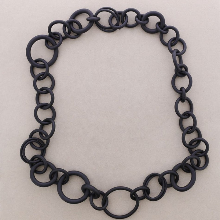 Multi Colour Rubber Link Necklace - Vz Collection