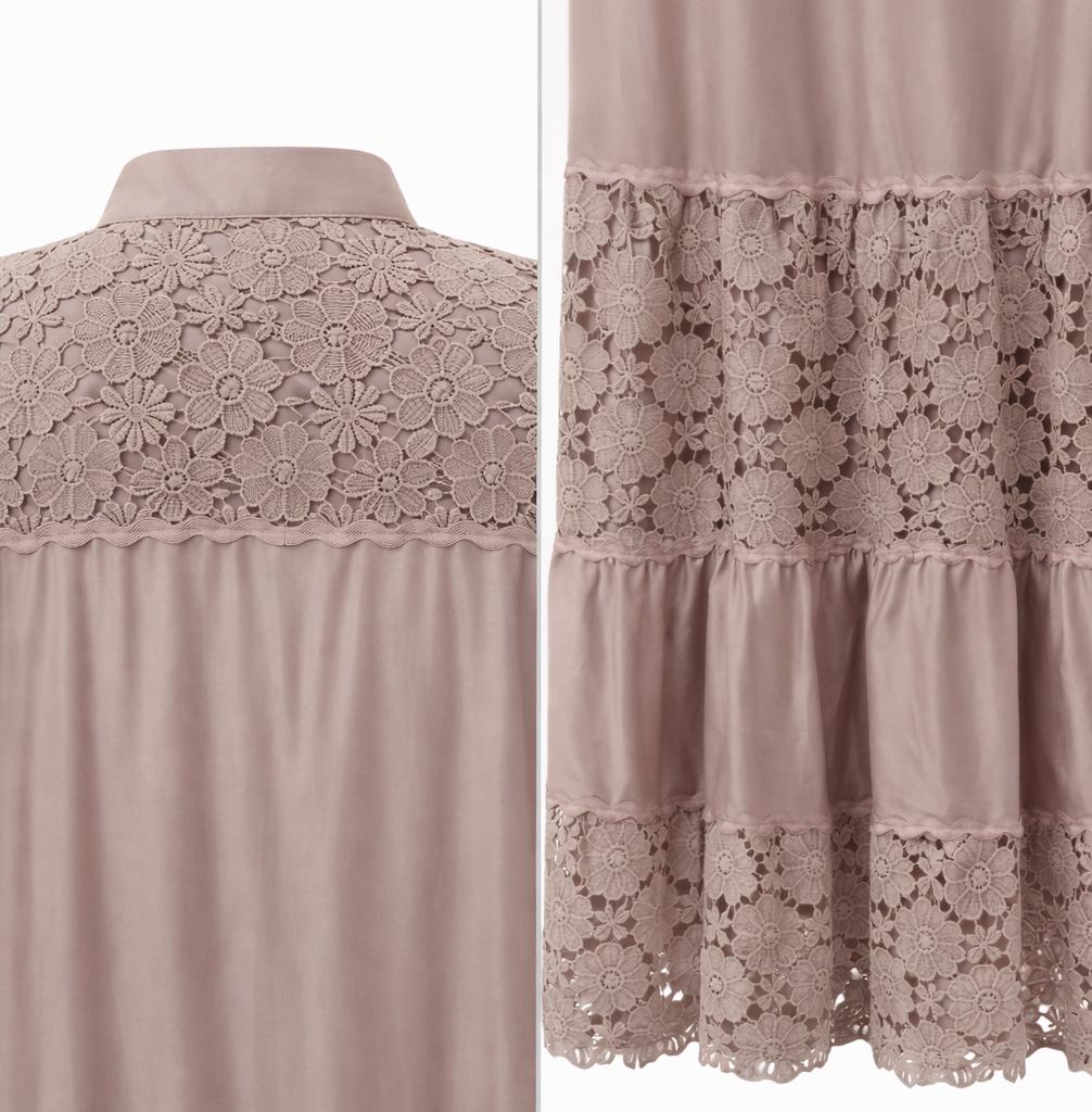 Elegant Boho Lace Dress - Vz Collection