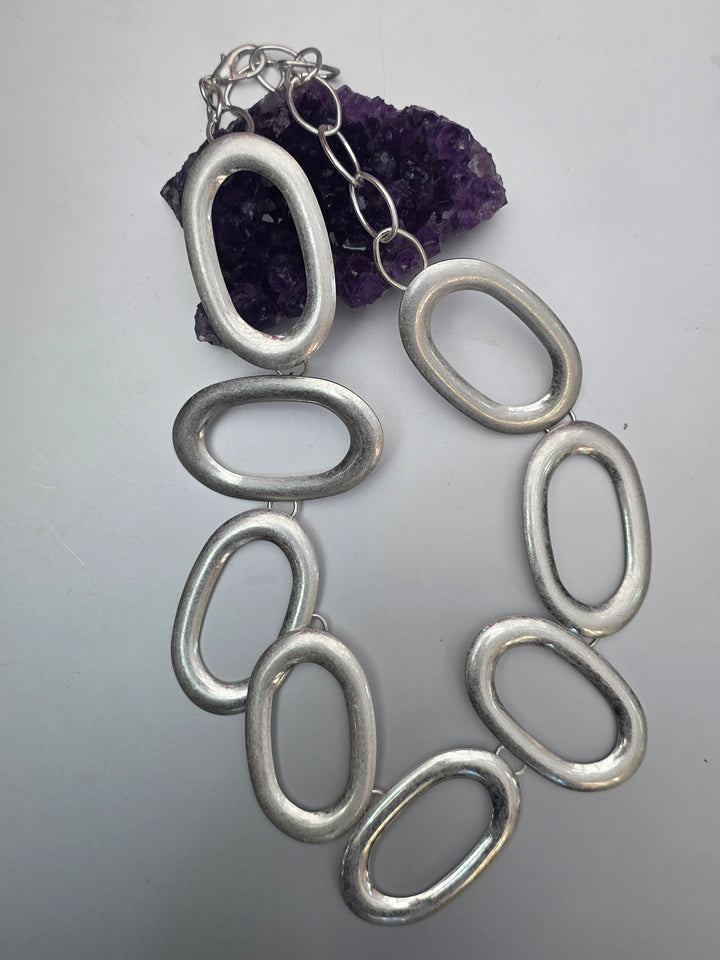 Oval Statement Necklace