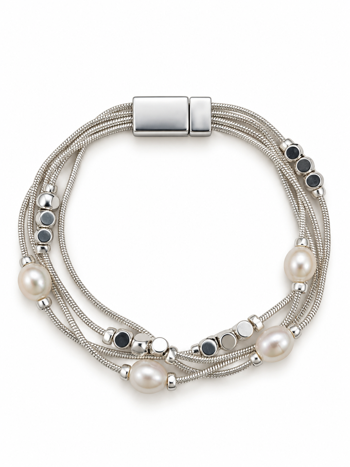 Pearl Muse Magnetic Statement Bracelet - Vz Collection
