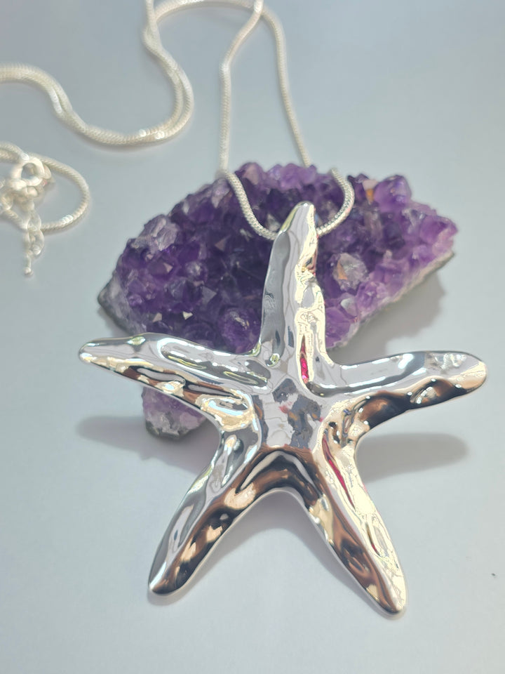 StarFish Pendant On Long Chain