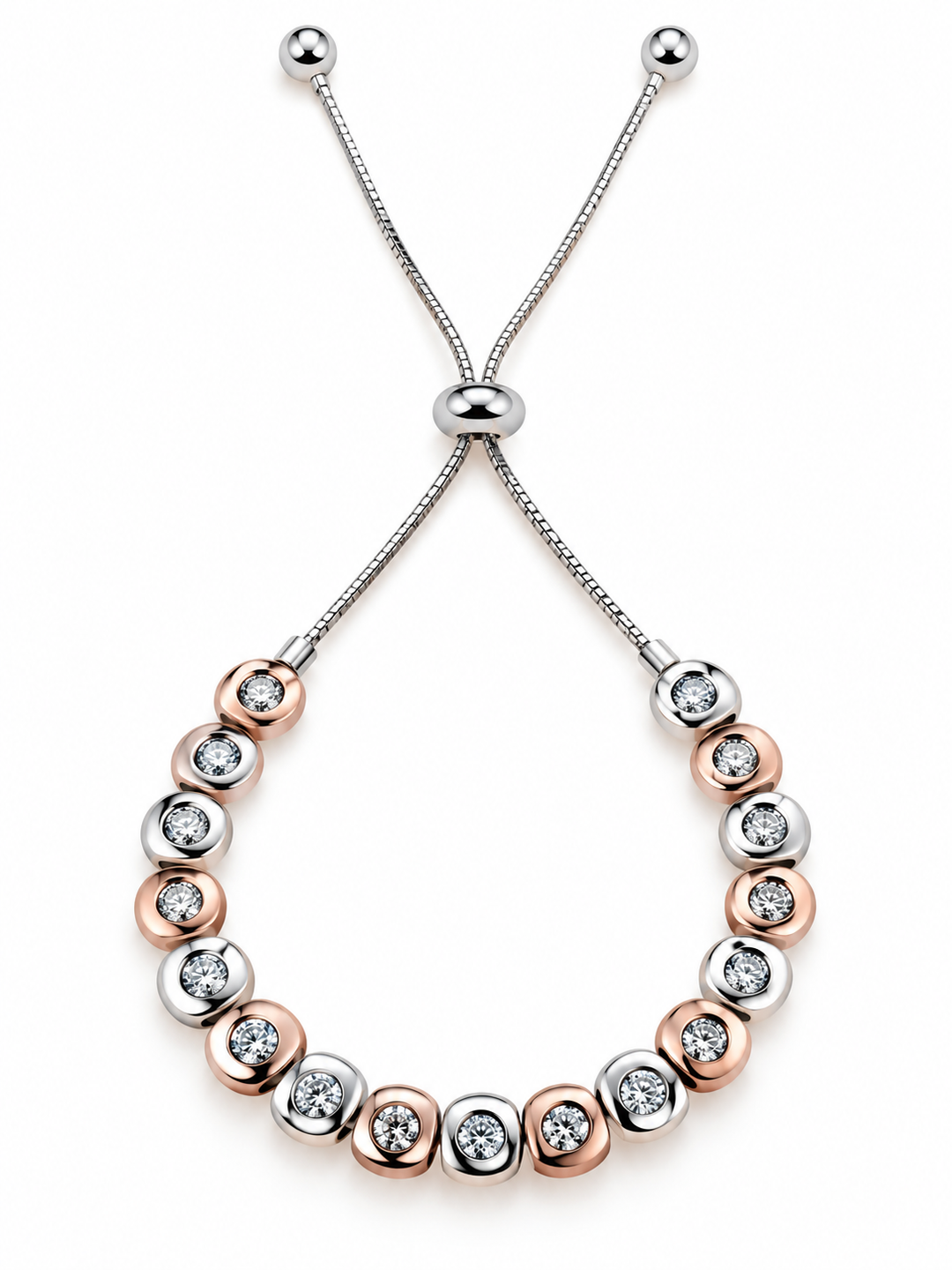 Lumière Crystal Slider Bracelet - Vz Collection