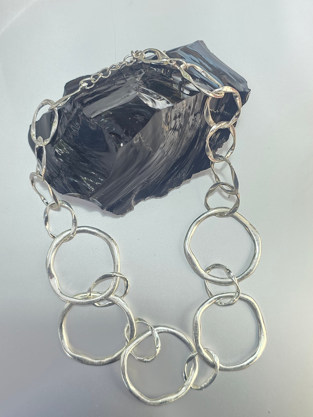Hammered Rings Necklace