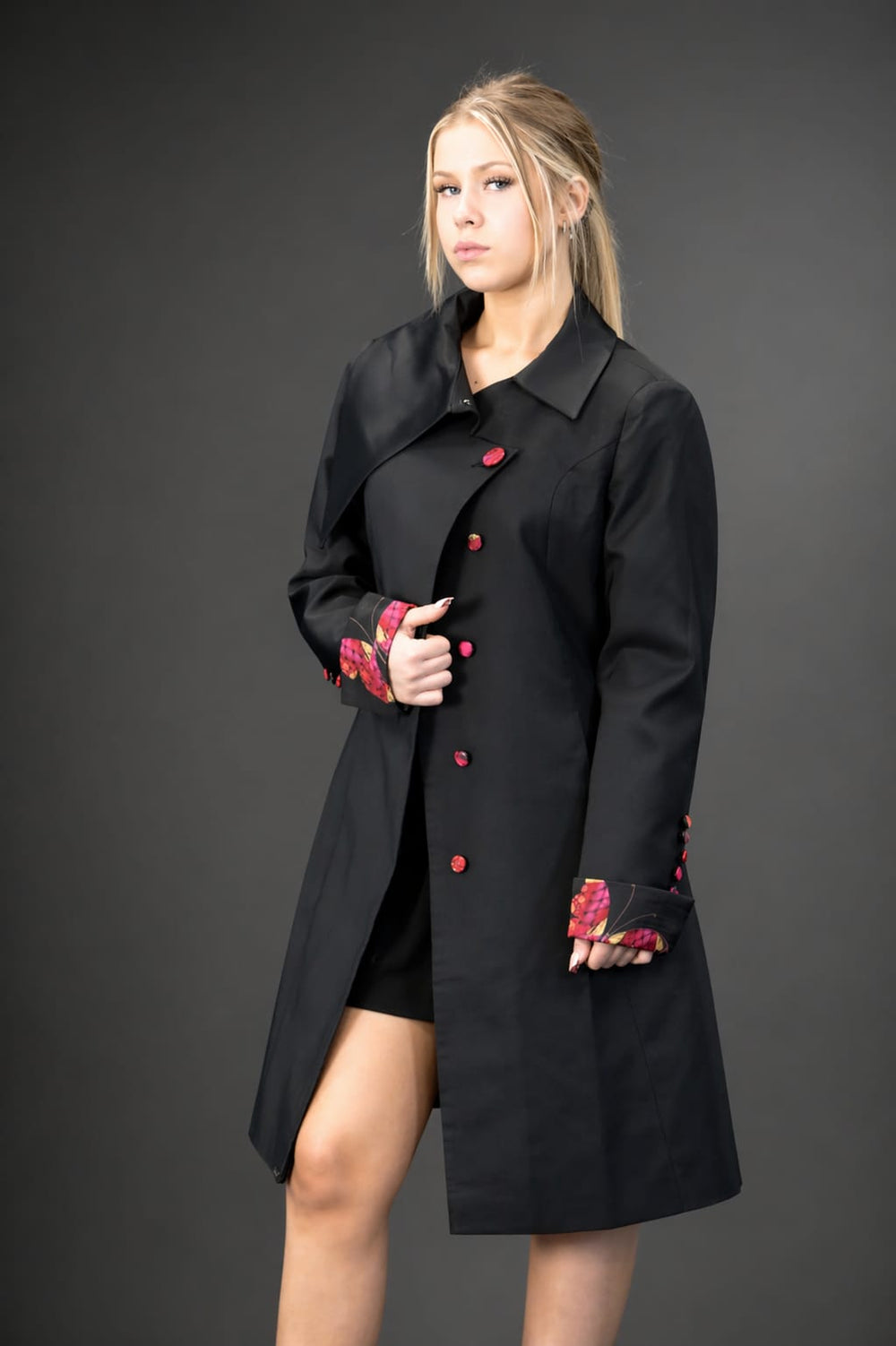 Noir ( Black) Butterfly Couture Jacket - Vz Collection