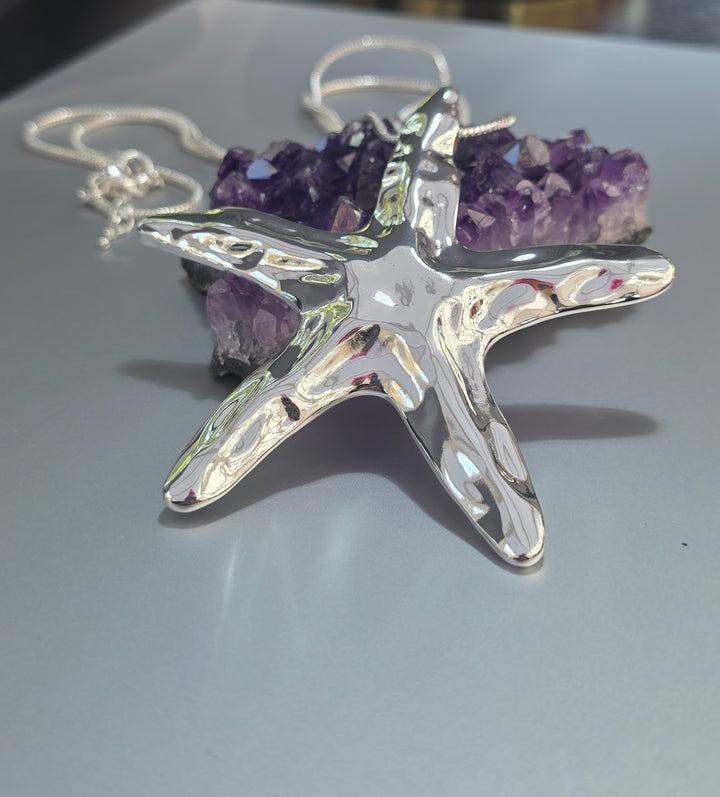 StarFish Pendant On Long Chain