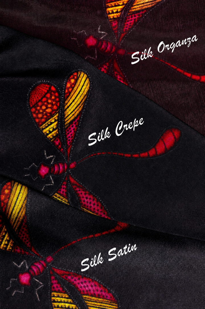 Dragonfly Satin Silk Scarves - Vz Collection