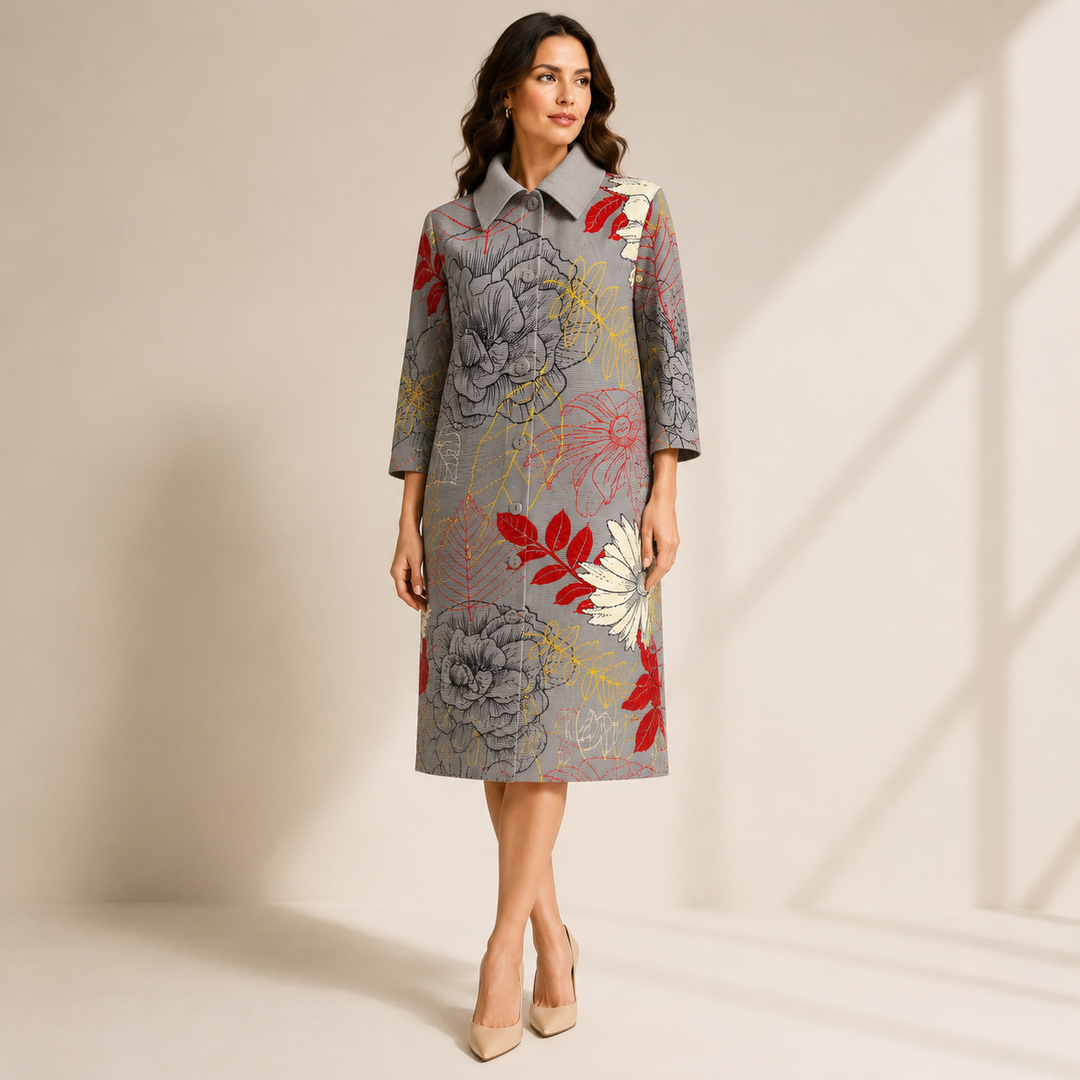 Eclipse Bloom Plisse Dress